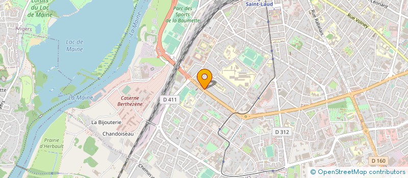 localisation de l'entreprise OUEST HABITAT à ANGERS