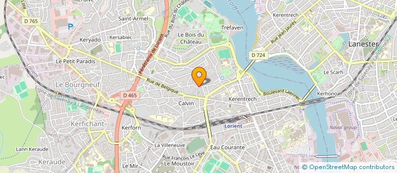 localisation de l'entreprise OUEST-HEBERGEMENT  LORIENT