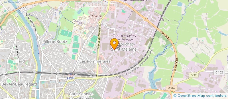 localisation de l'entreprise OUEST HOLDING FINANCE à LAVAL