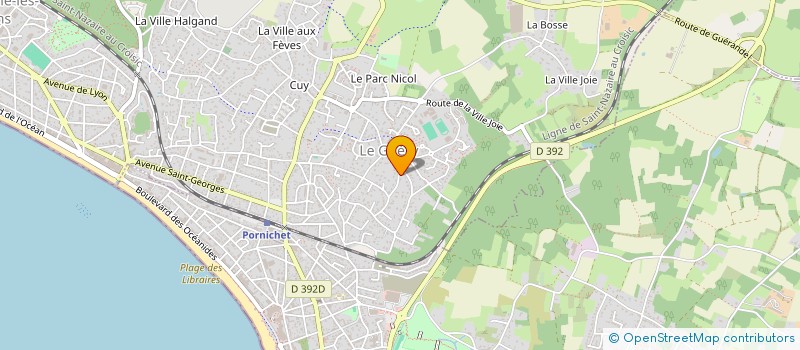 localisation de l'entreprise OUEST HORIZON  LA BAULE-ESCOUBLAC