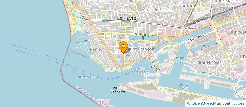 localisation de l'entreprise OUEST IMMO 2 à LE HAVRE