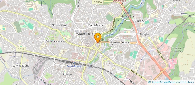 localisation de l'entreprise OUEST IMMO à SAINT-BRIEUC