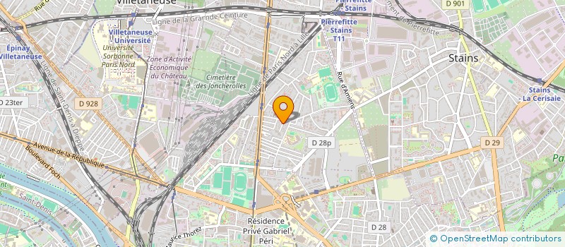 localisation de l'entreprise OUEST IMMO à PIERREFITTE-SUR-SEINE