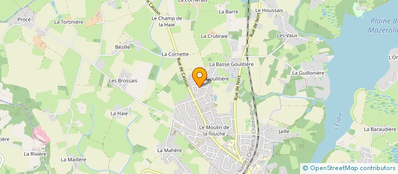 localisation de l'entreprise OUEST IMMO PARTNERS  SUCE-SUR-ERDRE