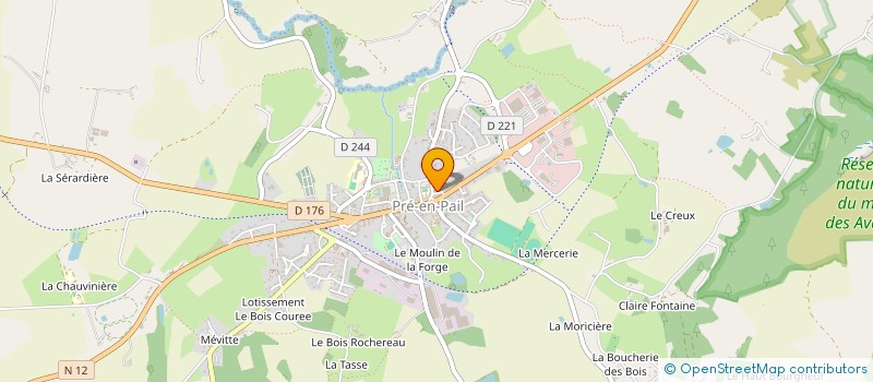 localisation de l'entreprise OUEST IMPRIMERIE INFORMAT DES AVALOIRS à PRE-EN-PAIL-SAINT-SAMSON