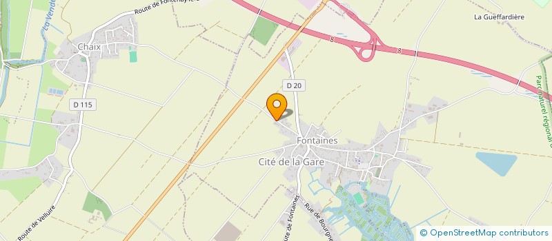 localisation de l'entreprise OUEST INDUSTRIE  DOIX LES FONTAINES