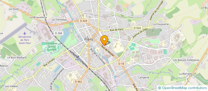 localisation de l'entreprise OUEST INFORMATIQUE SYSTEME à FLERS