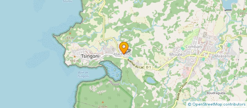 localisation de l'entreprise OUEST INGENIERIE ET CONSEIL TECHNIQUE  TSINGONI