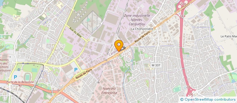 localisation de l'entreprise OUEST INJECTION à CARQUEFOU