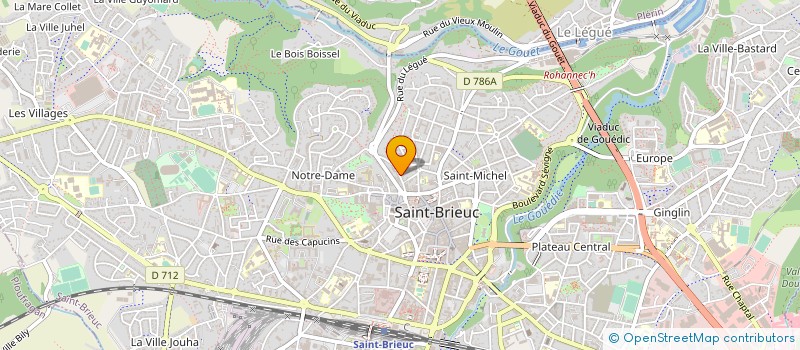 localisation de l'entreprise OUEST INTERIEUR 22 à SAINT-BRIEUC