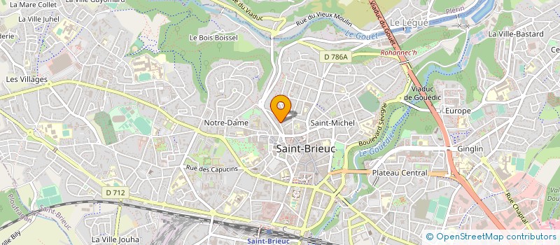 localisation de l'entreprise OUEST INTERIEUR 29 à SAINT-BRIEUC