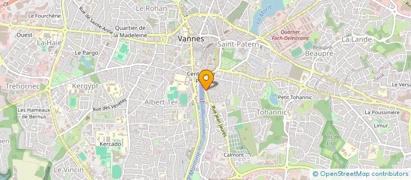 localisation de l'entreprise OUEST INVEST à VANNES