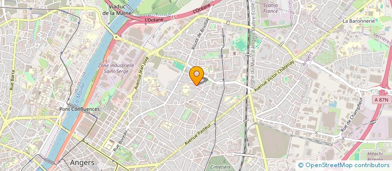 localisation de l'entreprise OUEST INVEST à ANGERS
