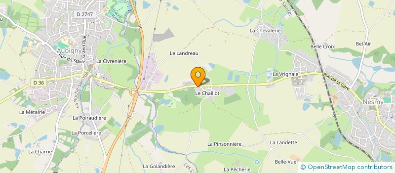 localisation de l'entreprise OUEST ISO FRIGO à NESMY