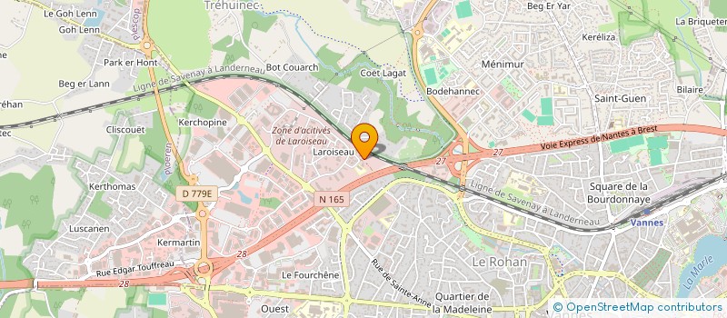 localisation de l'entreprise OUEST JUSTICE à VANNES