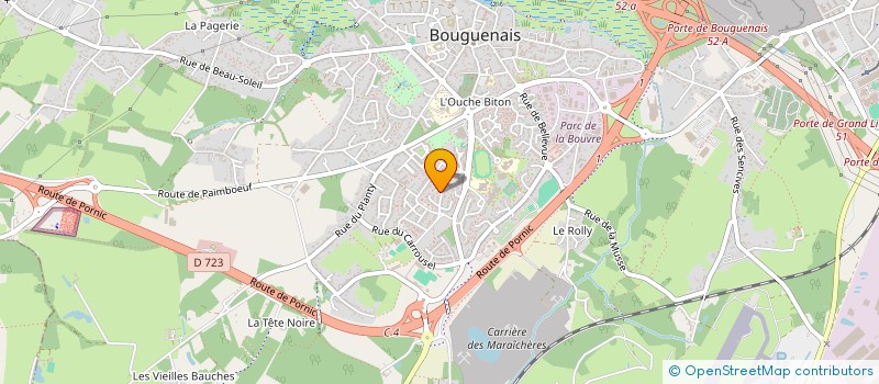 localisation de l'entreprise OUEST KAMALA YOGA à BOUGUENAIS