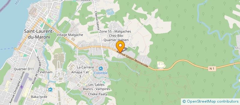 localisation de l'entreprise OUEST KITE à SAINT-LAURENT-DU-MARONI