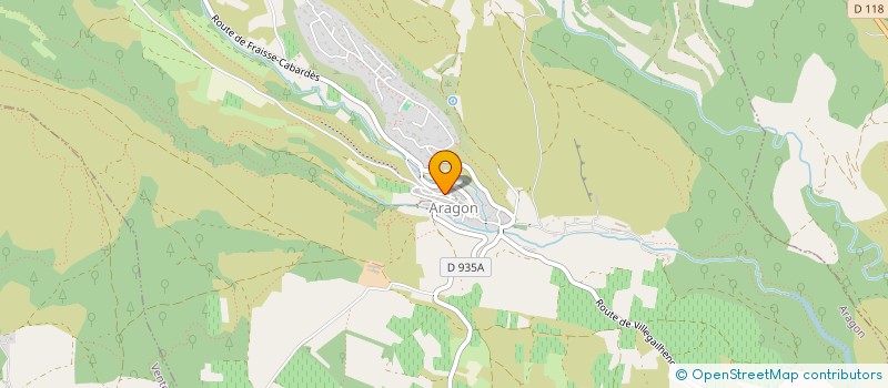 localisation de l'entreprise OUEST LANGUEDOC ACCUEIL  ARAGON