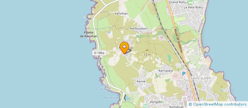 localisation de l'entreprise OUEST LAVERIES  QUIBERON