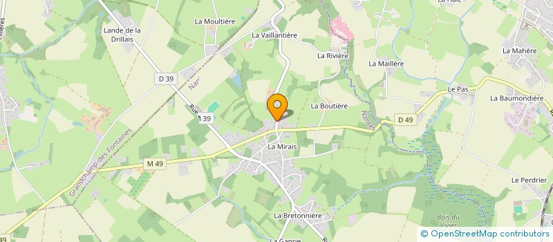 localisation de l'entreprise OUEST LCD à LA CHAPELLE-SUR-ERDRE