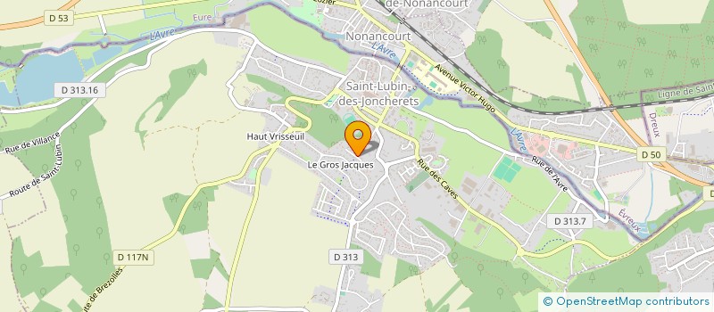 localisation de l'entreprise OUEST MACHINES OUTILS à SAINT-LUBIN-DES-JONCHERETS
