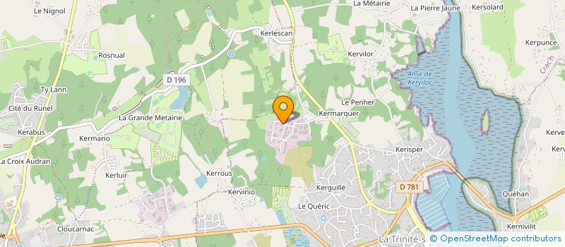 localisation de l'entreprise OUEST MARINE MOTEURS à LA TRINITE-SUR-MER