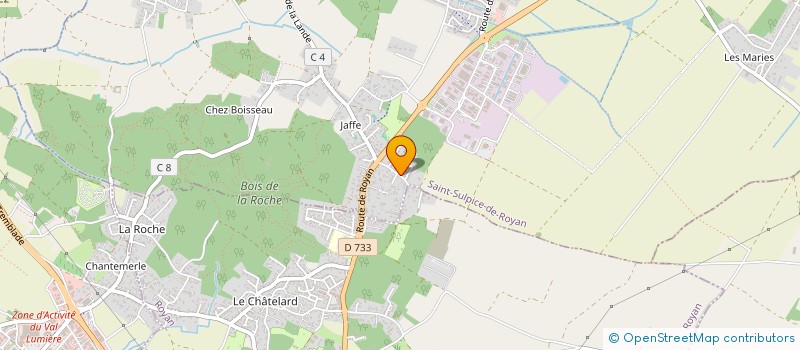 localisation de l'entreprise OUEST MARITIME TEXTILE  SAINT-SULPICE-DE-ROYAN