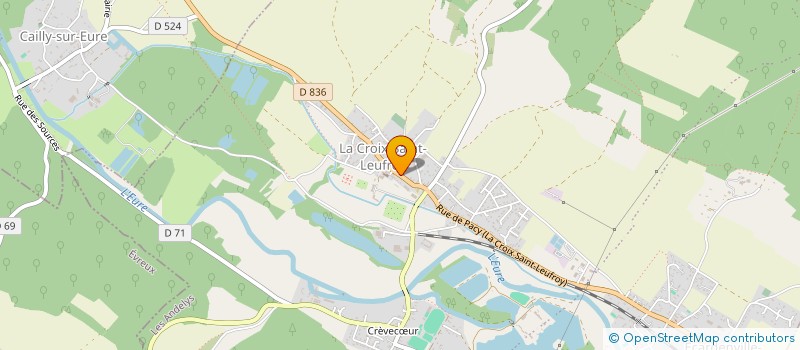 localisation de l'entreprise OUEST MARQUAGE SPORTS à CLEF VALLEE D'EURE