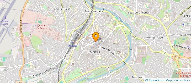 localisation de l'entreprise OUEST MEDIA CENTER à POITIERS