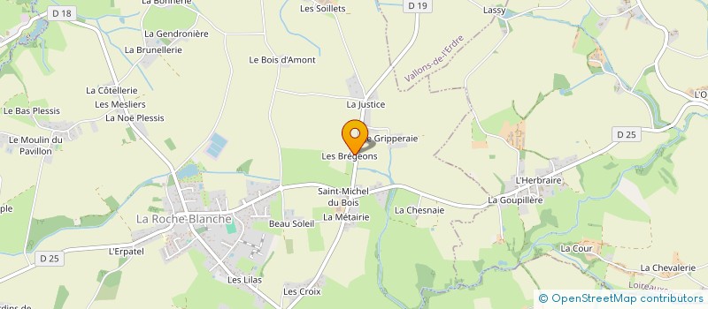 localisation de l'entreprise OUEST MEDICAL  LA ROCHE-BLANCHE