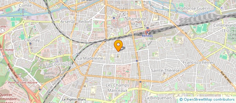 localisation de l'entreprise OUEST MENUISERIE  RENNES