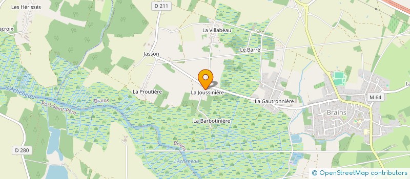 localisation de l'entreprise OUEST MONTAGE  BRAINS