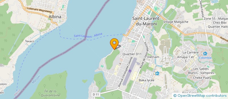 localisation de l'entreprise OUEST NAUTIC à SAINT-LAURENT-DU-MARONI