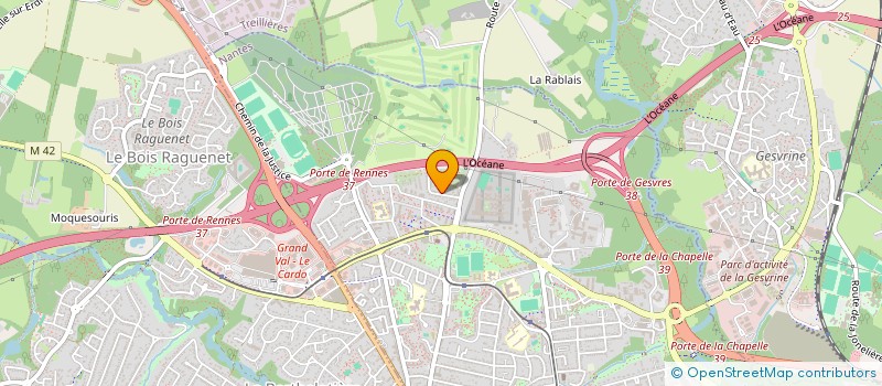 localisation de l'entreprise OUEST NETWORK à NANTES