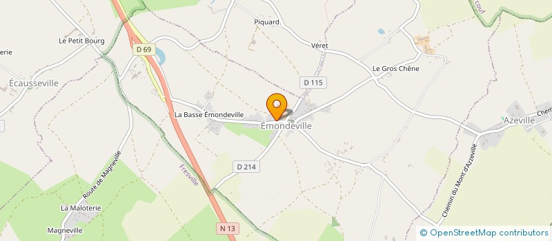 localisation de l'entreprise OUEST NORMANDIE PAYSAGE à EROUDEVILLE