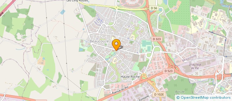 localisation de l'entreprise OUEST OCCASION 49 à SAINT-MARTIN-DU-FOUILLOUX