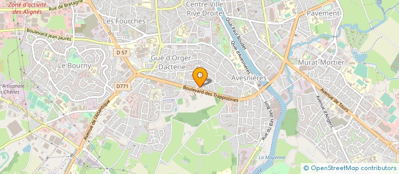 localisation de l'entreprise OUEST OFFICES à LAVAL