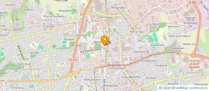 localisation de l'entreprise OUEST ORTHOPEDIE à BREST