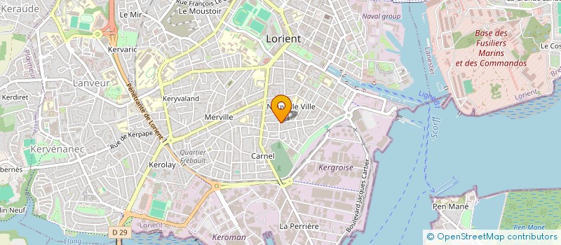 localisation de l'entreprise OUEST OUVERTURES  LORIENT