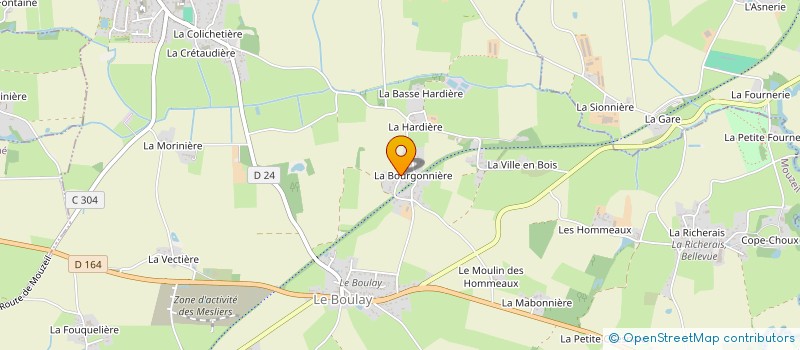 localisation de l'entreprise OUEST PATRIMOINE  CELLIER (LE)