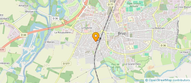 localisation de l'entreprise OUEST PAVAGE  BRUZ