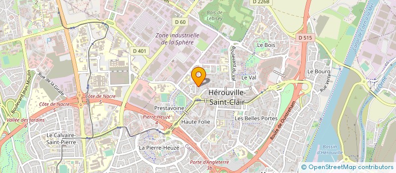 localisation de l'entreprise OUEST PERFORMANCES à HEROUVILLE-SAINT-CLAIR