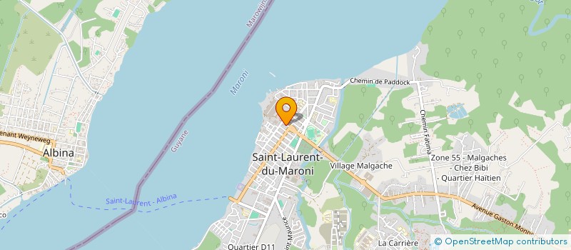 localisation de l'entreprise OUEST PERMIS  SAINT LAURENT DU MARONI
