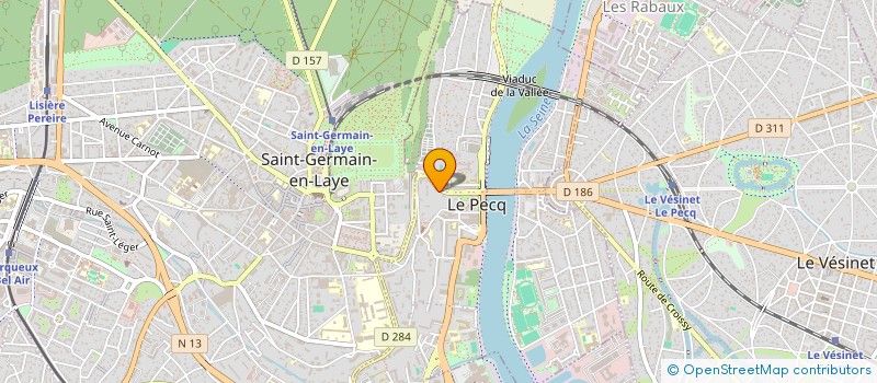 localisation de l'entreprise OUEST PISCINES SERVICES à CROISSY-SUR-SEINE
