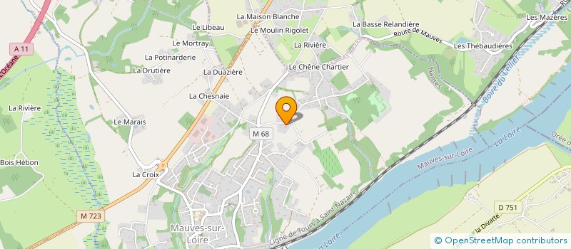 localisation de l'entreprise OUEST POLISSAGE SERVICES à MAUVES-SUR-LOIRE