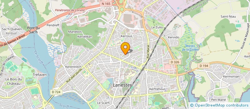 localisation de l'entreprise OUEST POSES  LANESTER