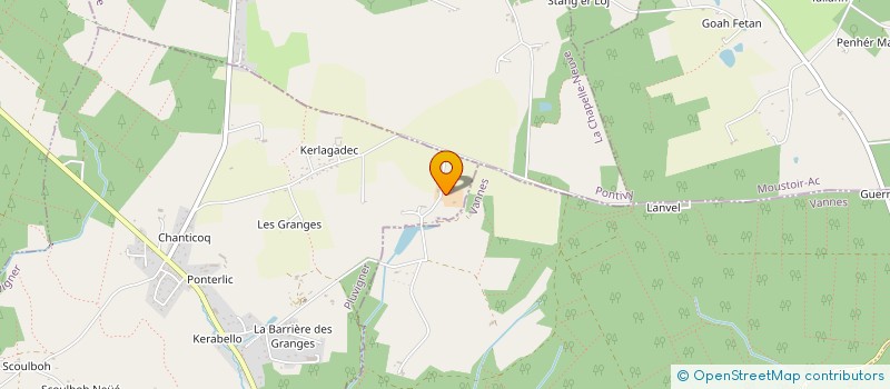 localisation de l'entreprise OUEST PREPARATION DE SOLS INDUSTRIELS  PLUVIGNER