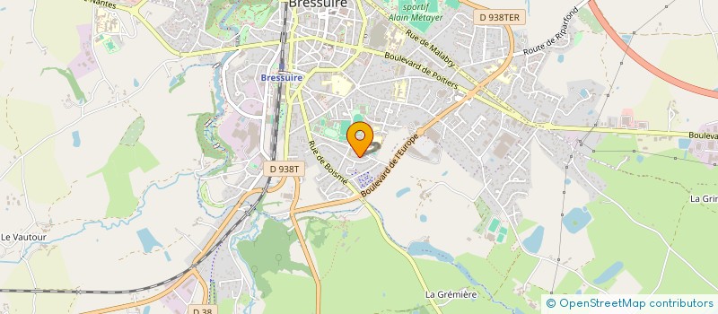 localisation de l'entreprise OUEST PRESTATION à BRESSUIRE