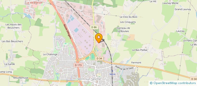 localisation de l'entreprise OUEST PRESTATION MONTAGE à VERN-SUR-SEICHE