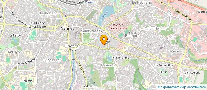 localisation de l'entreprise OUEST PRO à VANNES